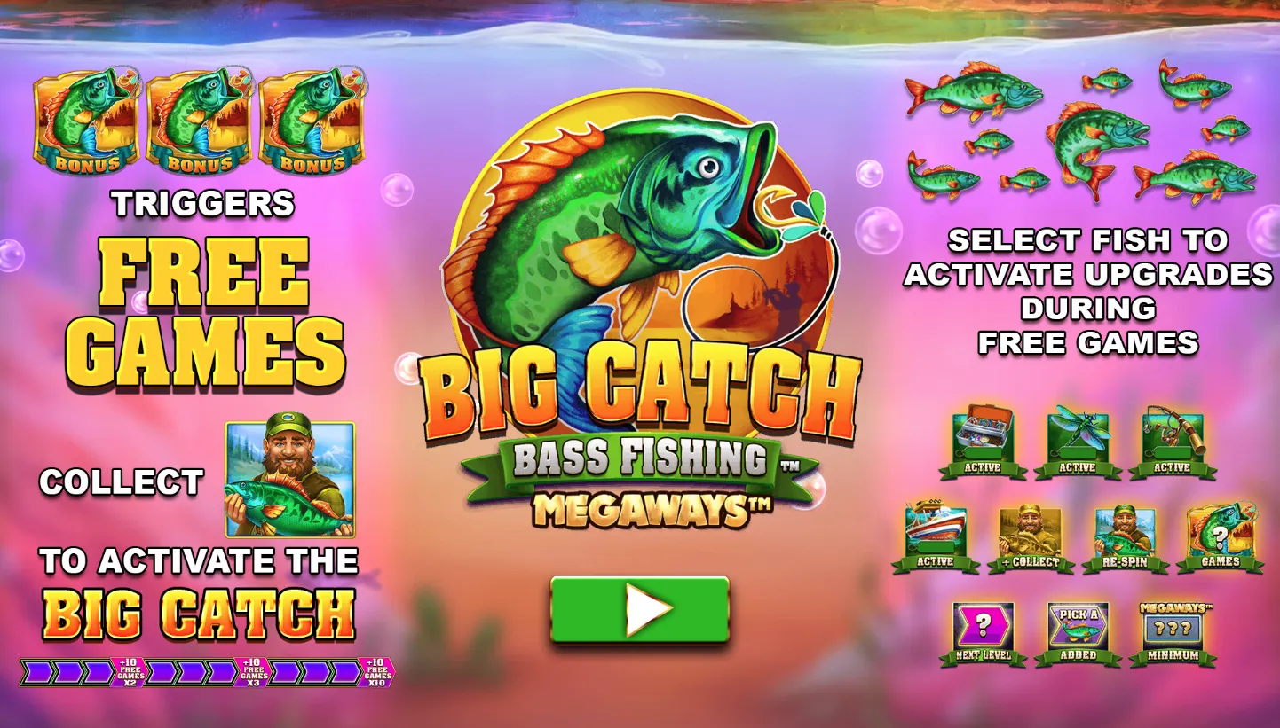 Big Catch Bass Fishing Megaways screenshot 1