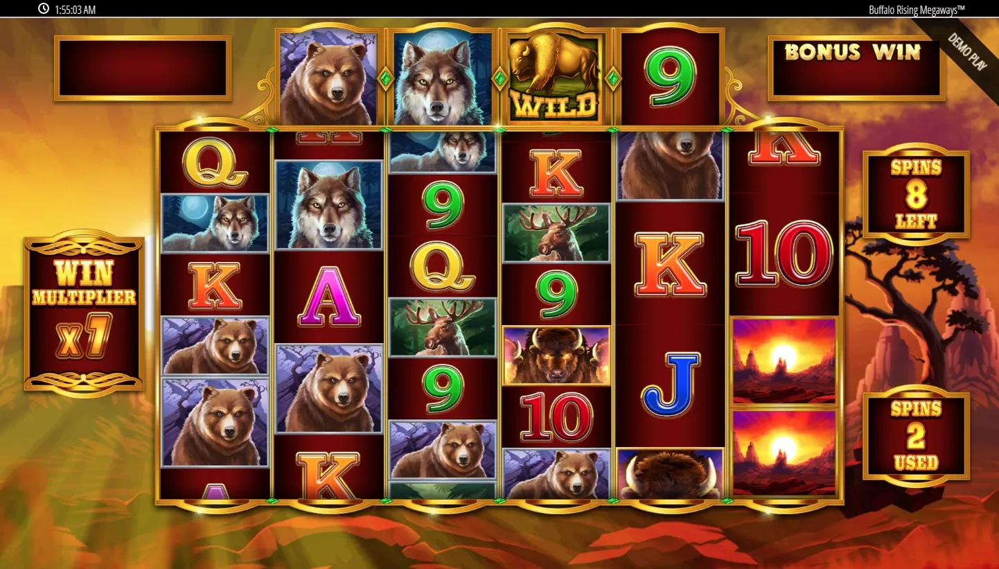 Buffalo Rising Megaways All Action slot game
