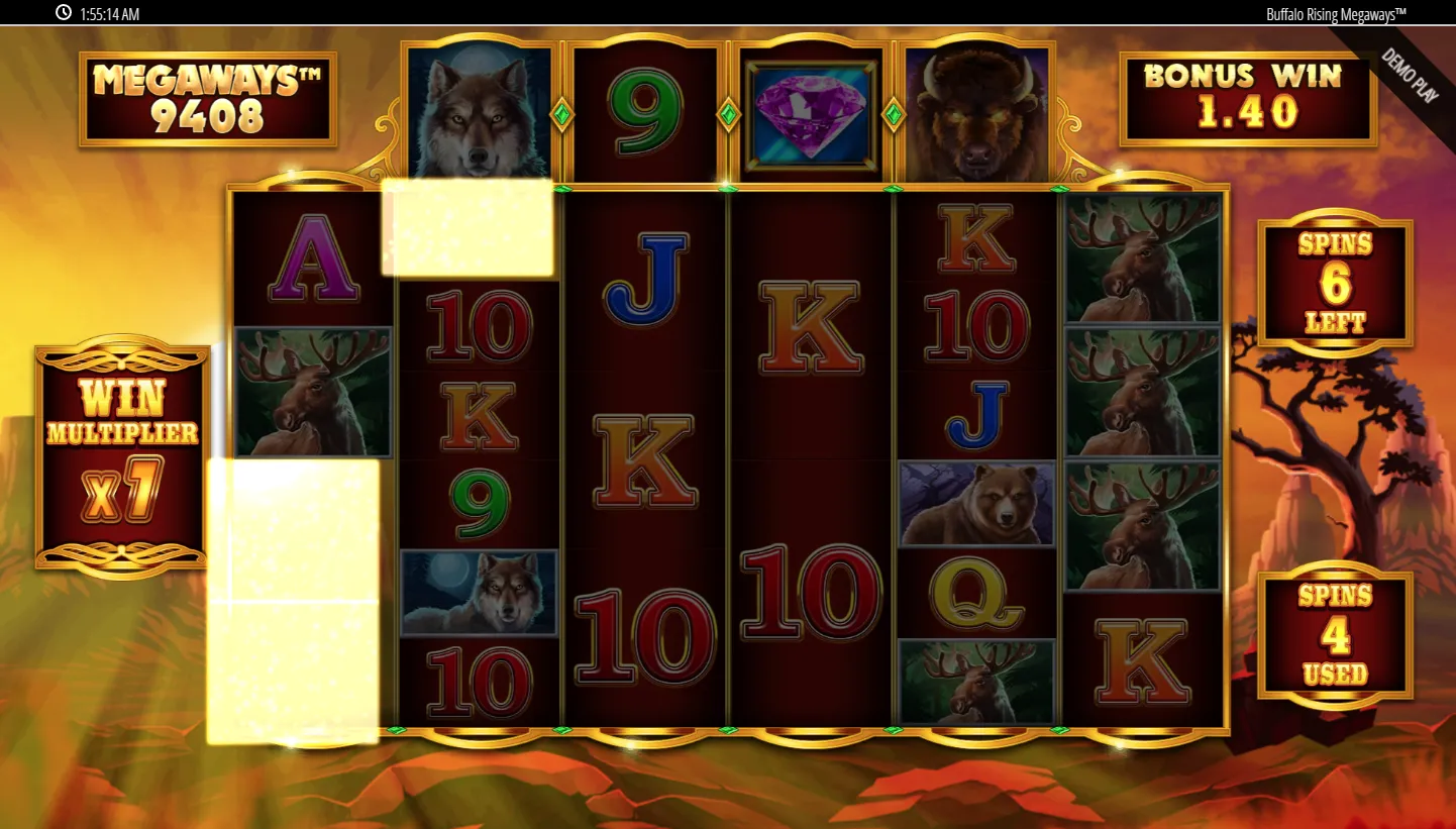 Buffalo Rising Megaways All Action screenshot 2