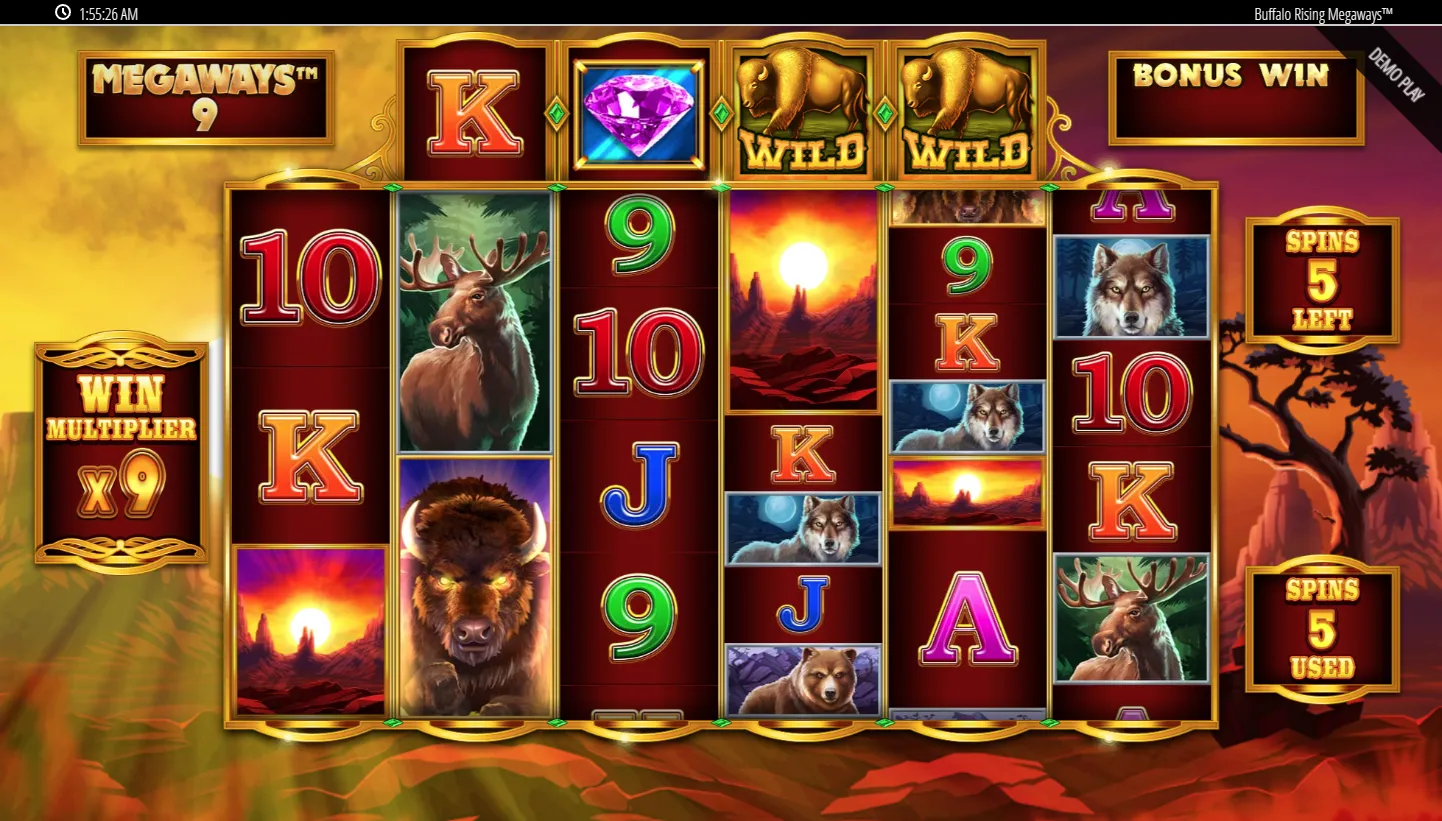 Buffalo Rising Megaways All Action screenshot 3