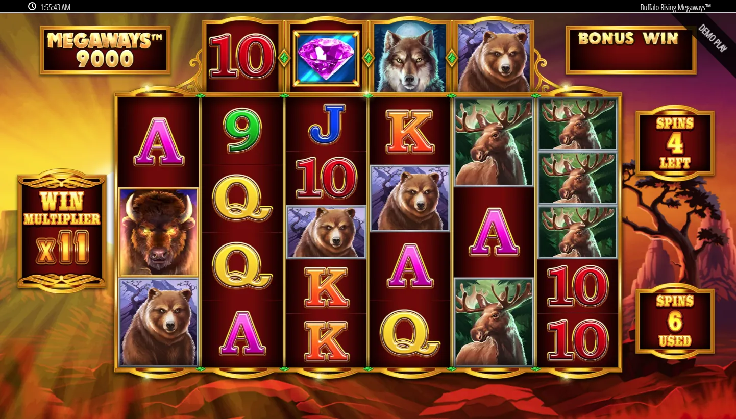 Buffalo Rising Megaways All Action screenshot 5