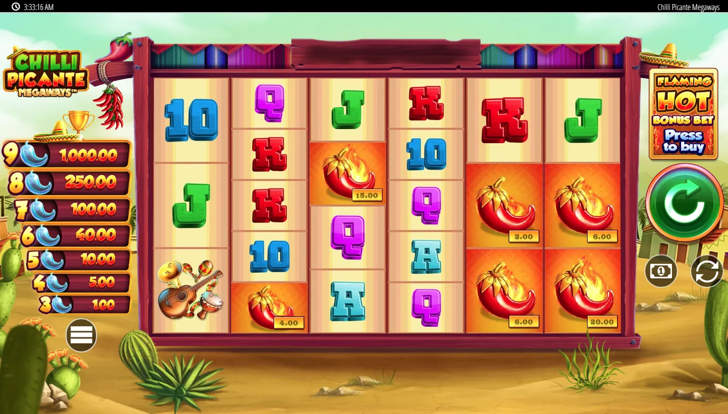 Chilli Picante Megaways screenshot 1