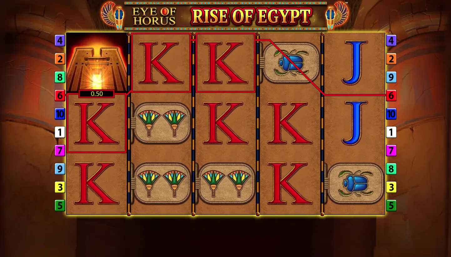 Eye of Horus Rise of Egypt slot game