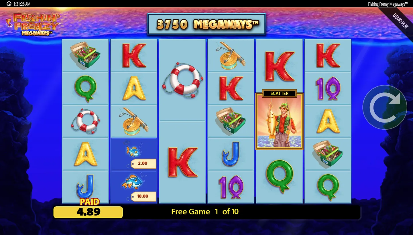 Fishin’ Frenzy Megaways screenshot 2