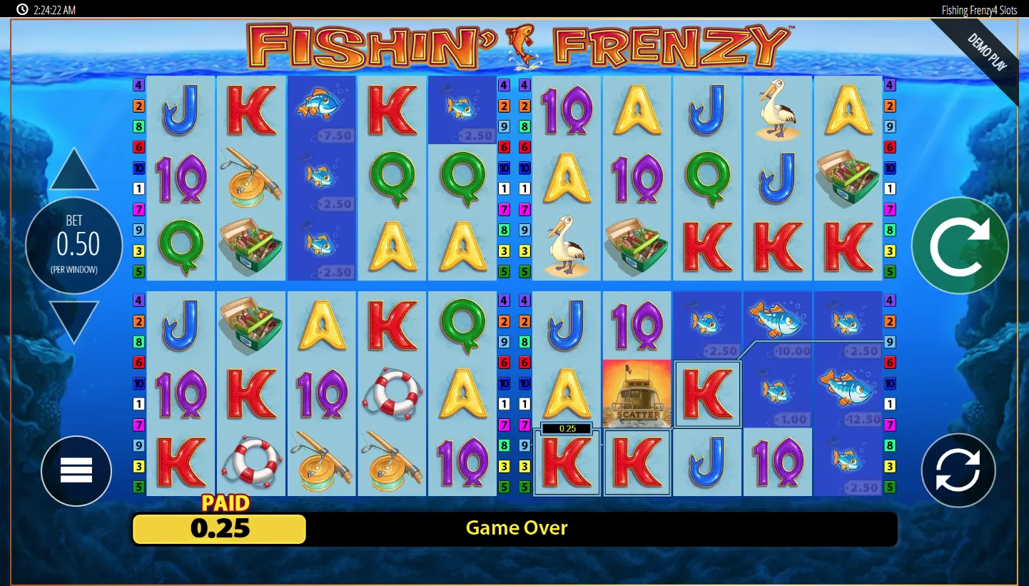 Fishin Frenzy Power 4 Slots screenshot 1