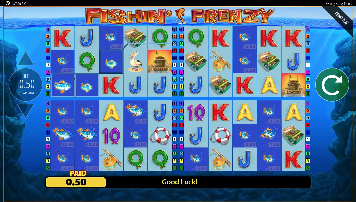 Fishin Frenzy Power 4 Slots screenshot 4