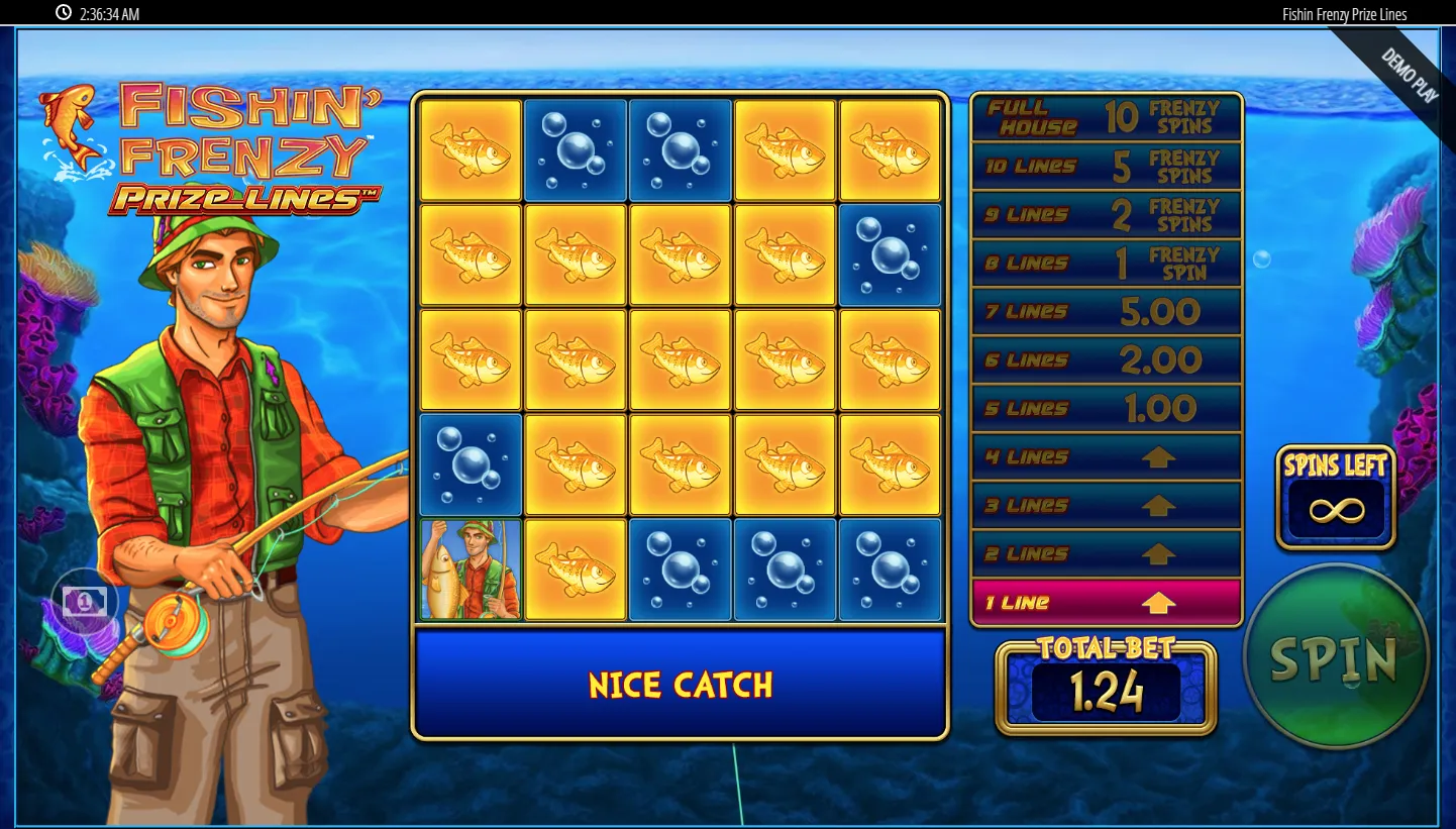 Fishin Frenzy Prize Lines screenshot 4