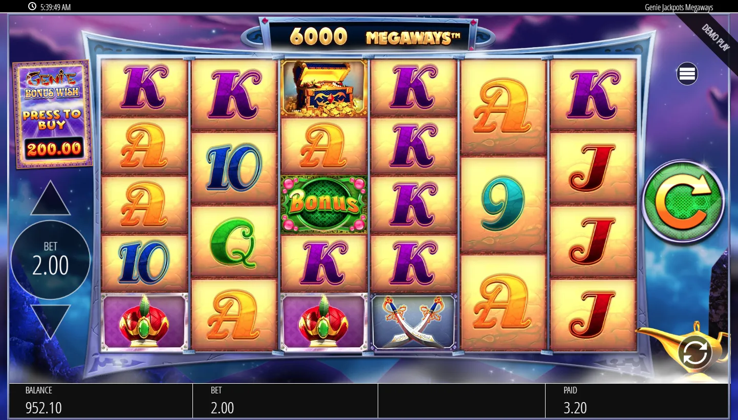 Genie Jackpots Megaways screenshot 1