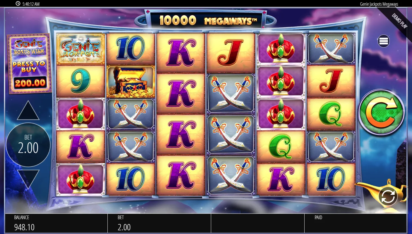 Genie Jackpots Megaways screenshot 3