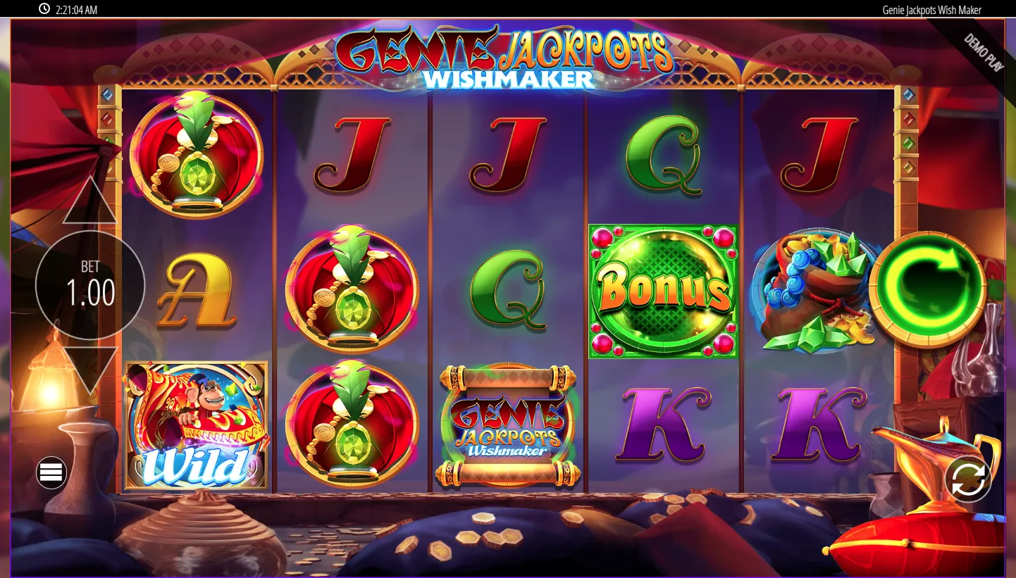 Genie Jackpots Wishmaker screenshot 1