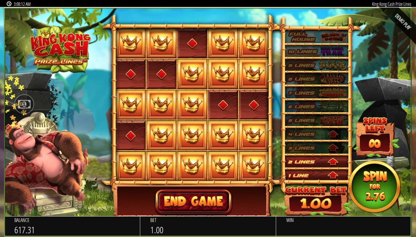 King Kong Cash Prize Lines screenshot 4