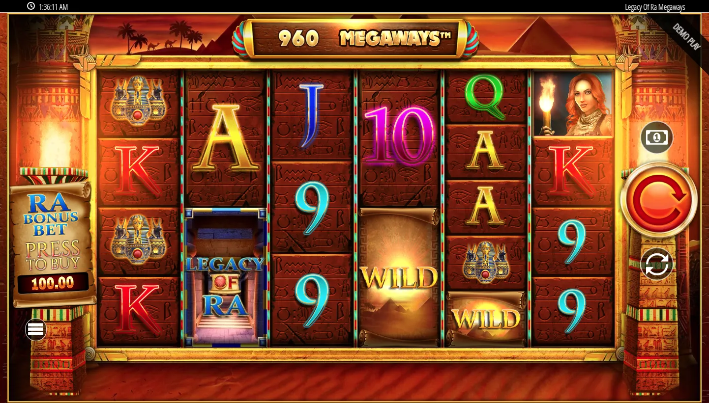 Legacy of Ra Megaways screenshot 1