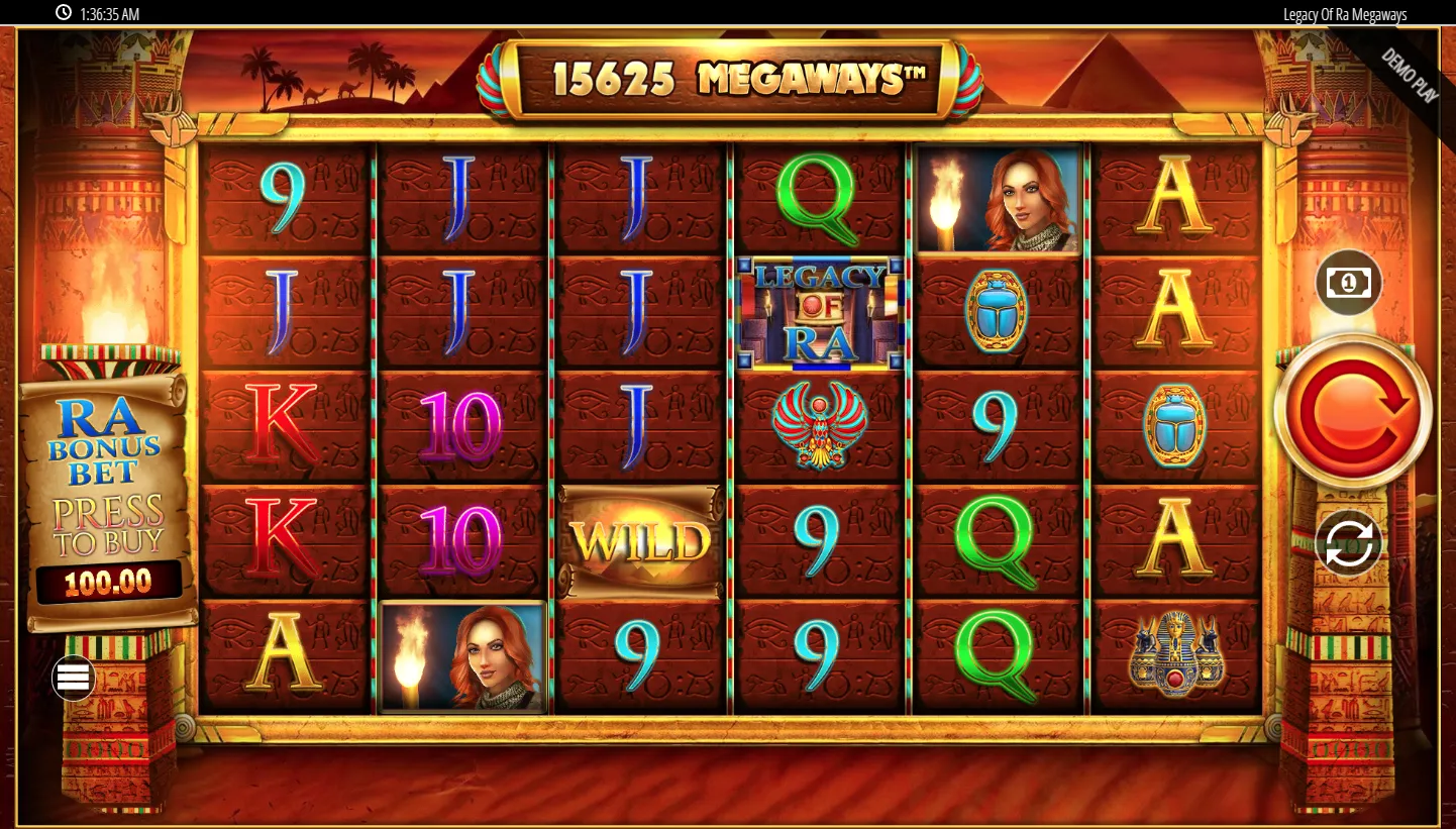 Legacy of Ra Megaways screenshot 3