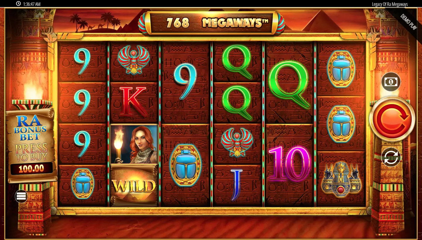 Legacy of Ra Megaways screenshot 4