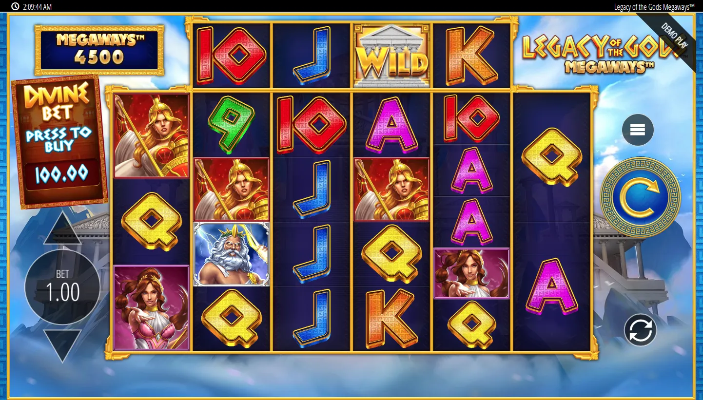 Legacy Of The Gods Megaways screenshot 1