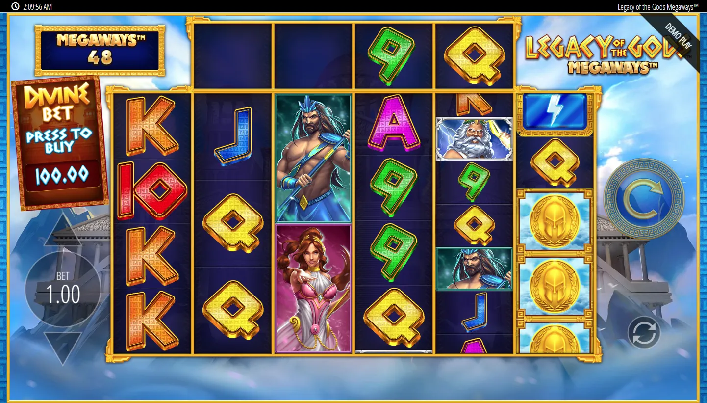 Legacy Of The Gods Megaways screenshot 2