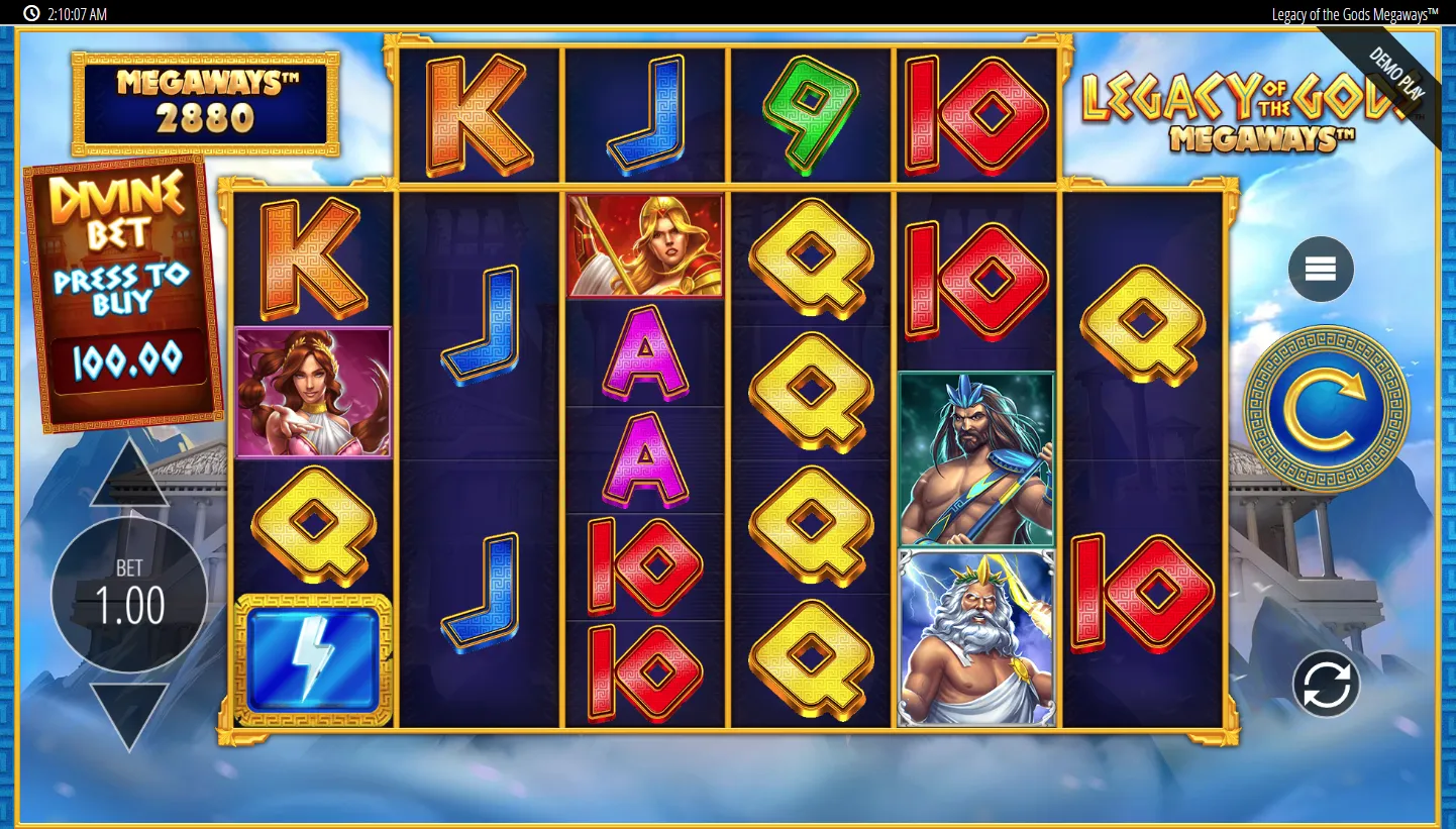 Legacy Of The Gods Megaways screenshot 3