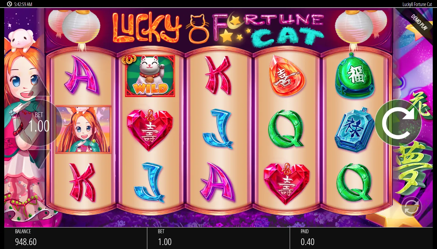 Lucky 8 Fortune Cat slot game