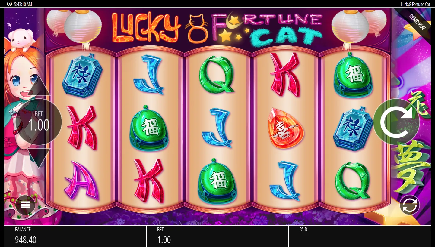Lucky 8 Fortune Cat screenshot 2