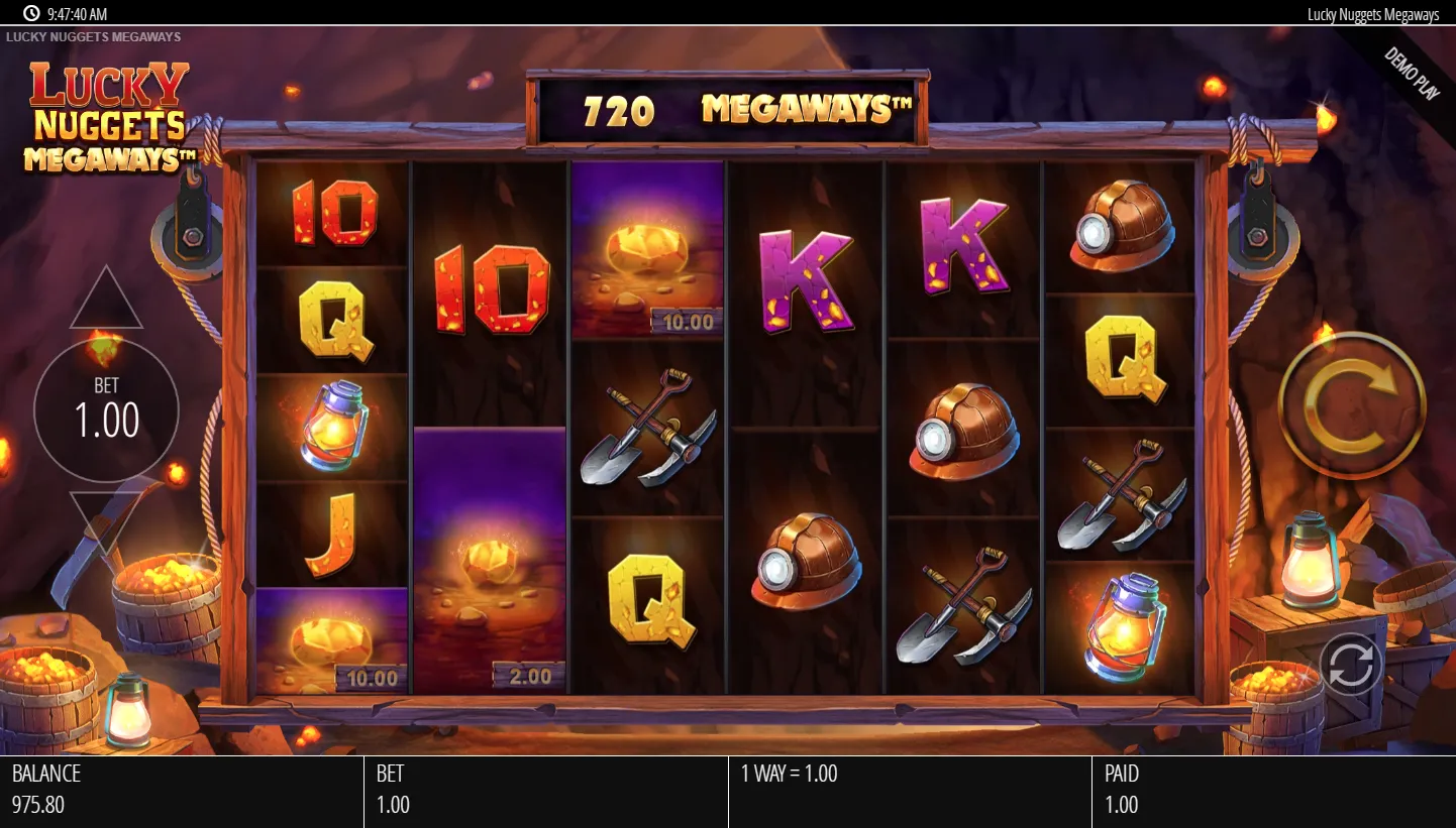 Lucky Nuggets Megaways screenshot 2