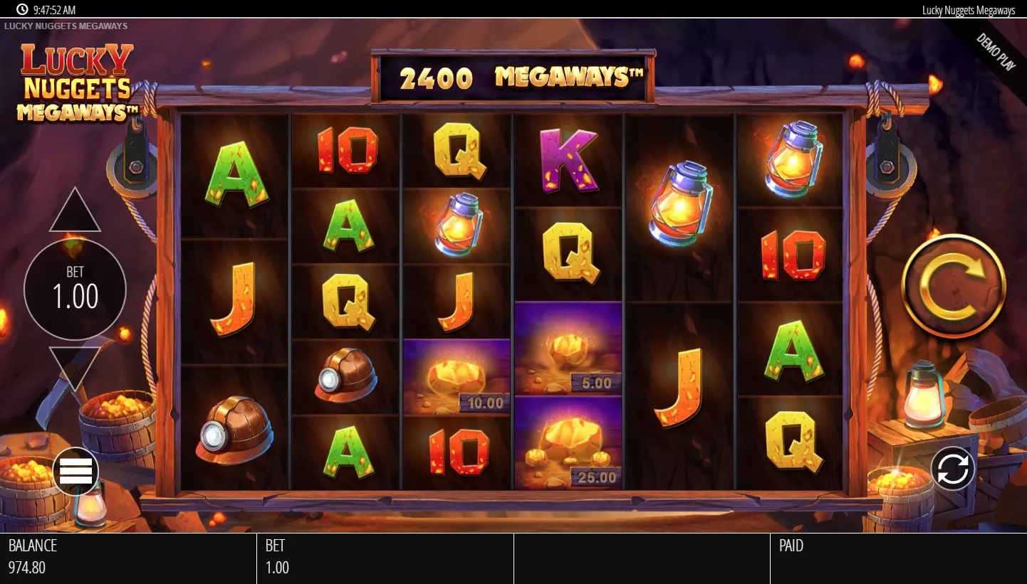 Lucky Nuggets Megaways screenshot 3
