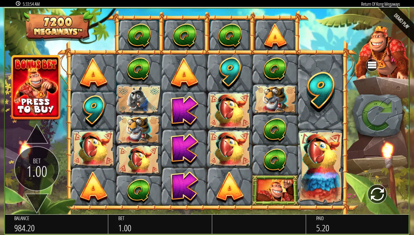 Return of Kong Megaways screenshot 3