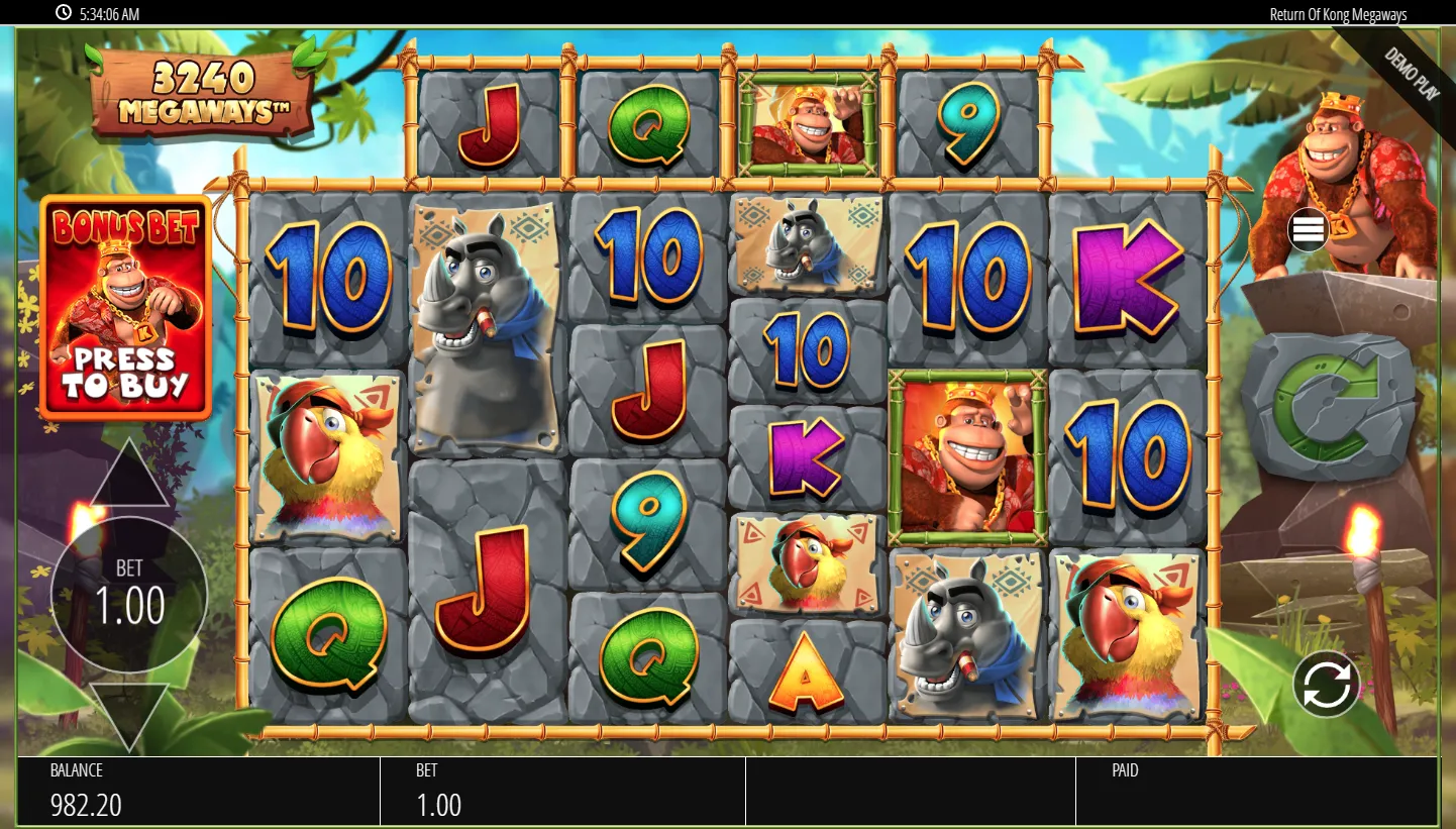 Return of Kong Megaways screenshot 4