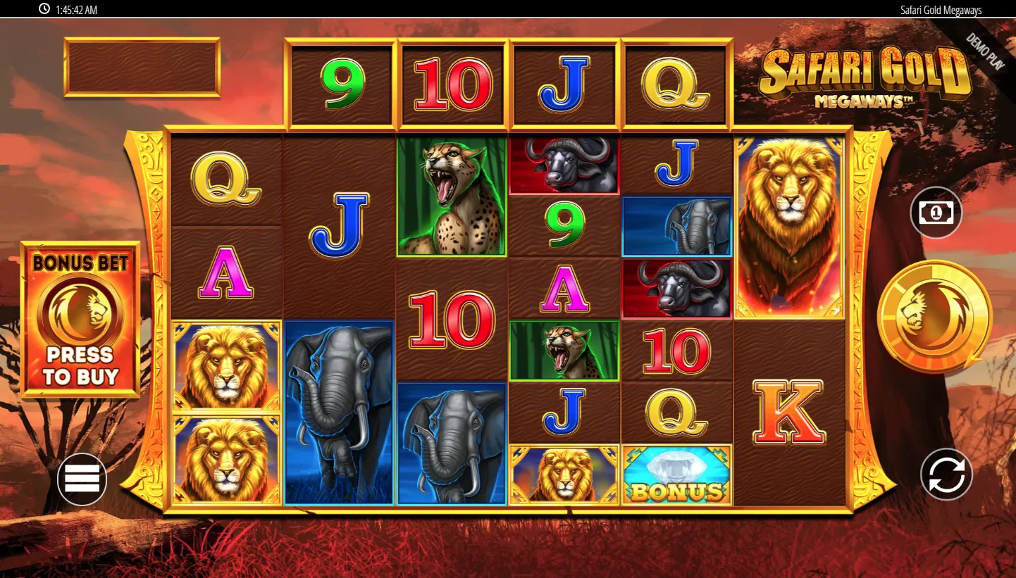 Safari Gold Megaways screenshot 1