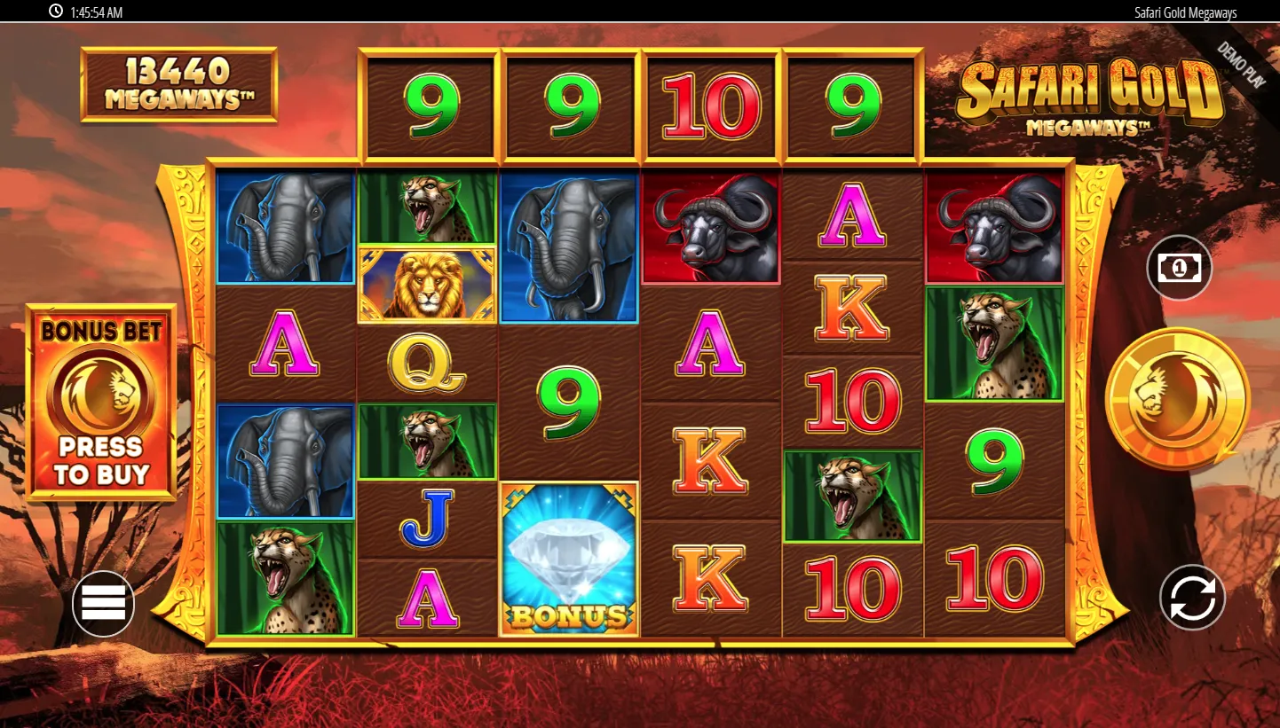 Safari Gold Megaways screenshot 2