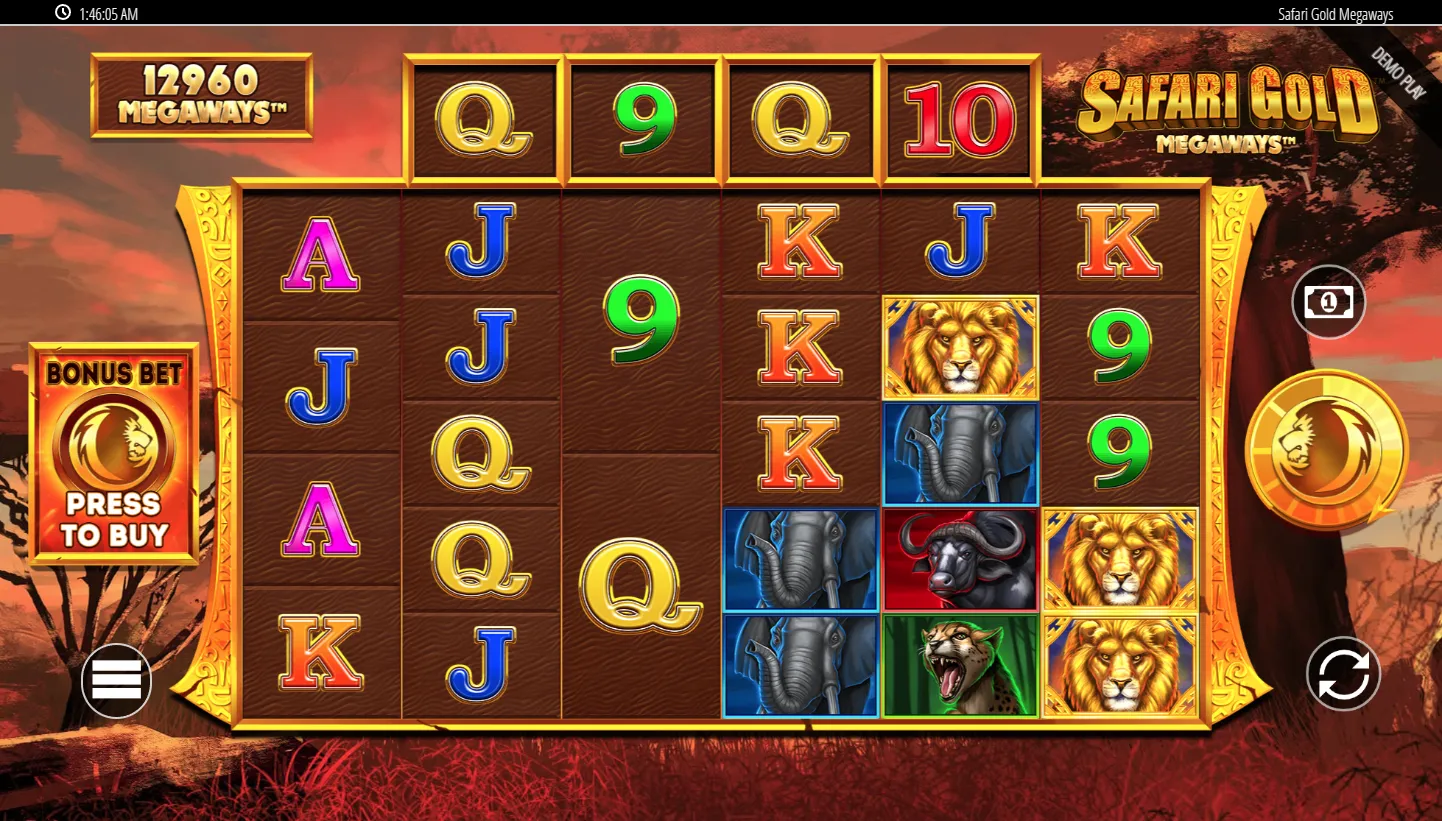 Safari Gold Megaways screenshot 3