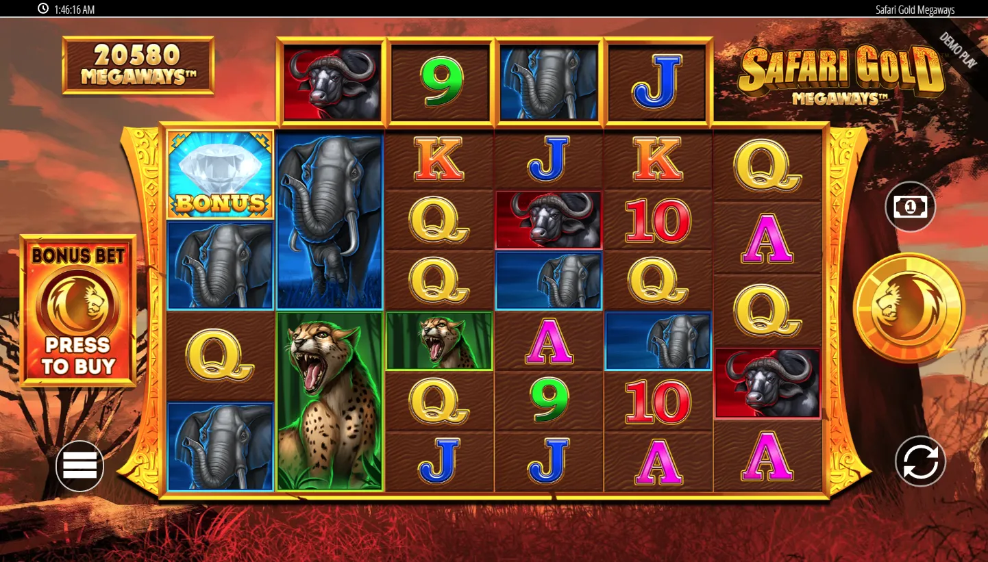 Safari Gold Megaways screenshot 4