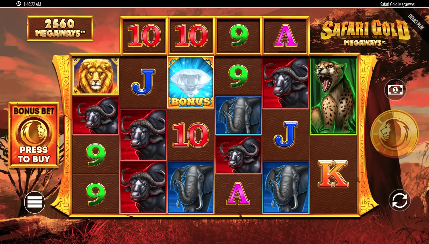 Safari Gold Megaways screenshot 5