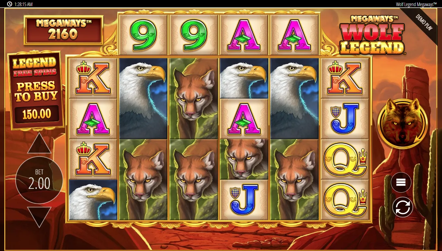 Wolf Legend Megaways screenshot 3
