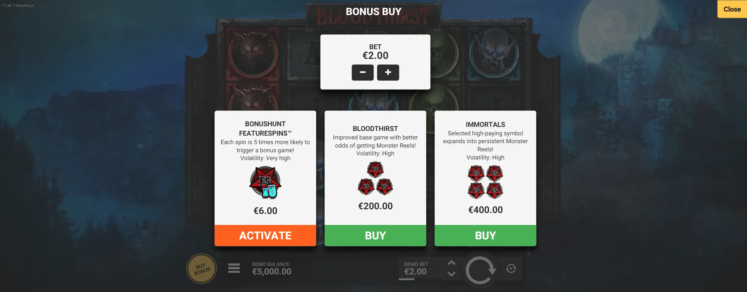 Bonus Buy Feature