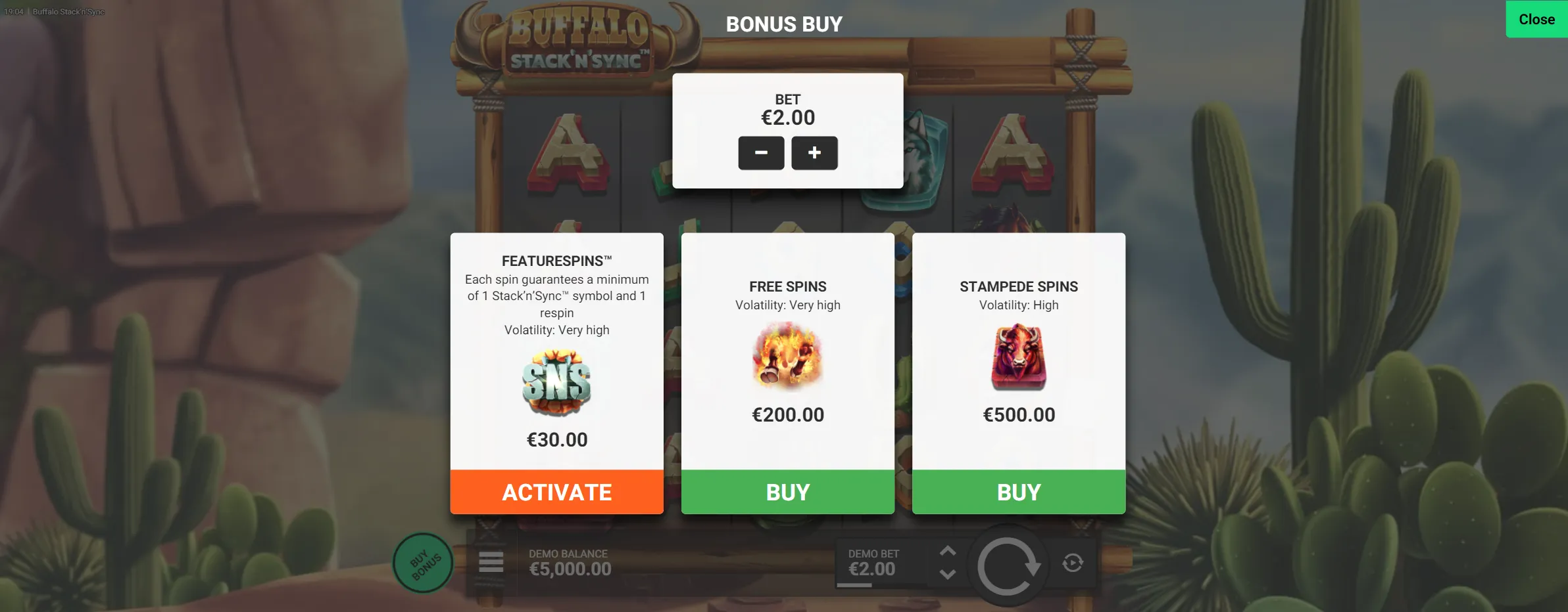 Bonus Buy Feature