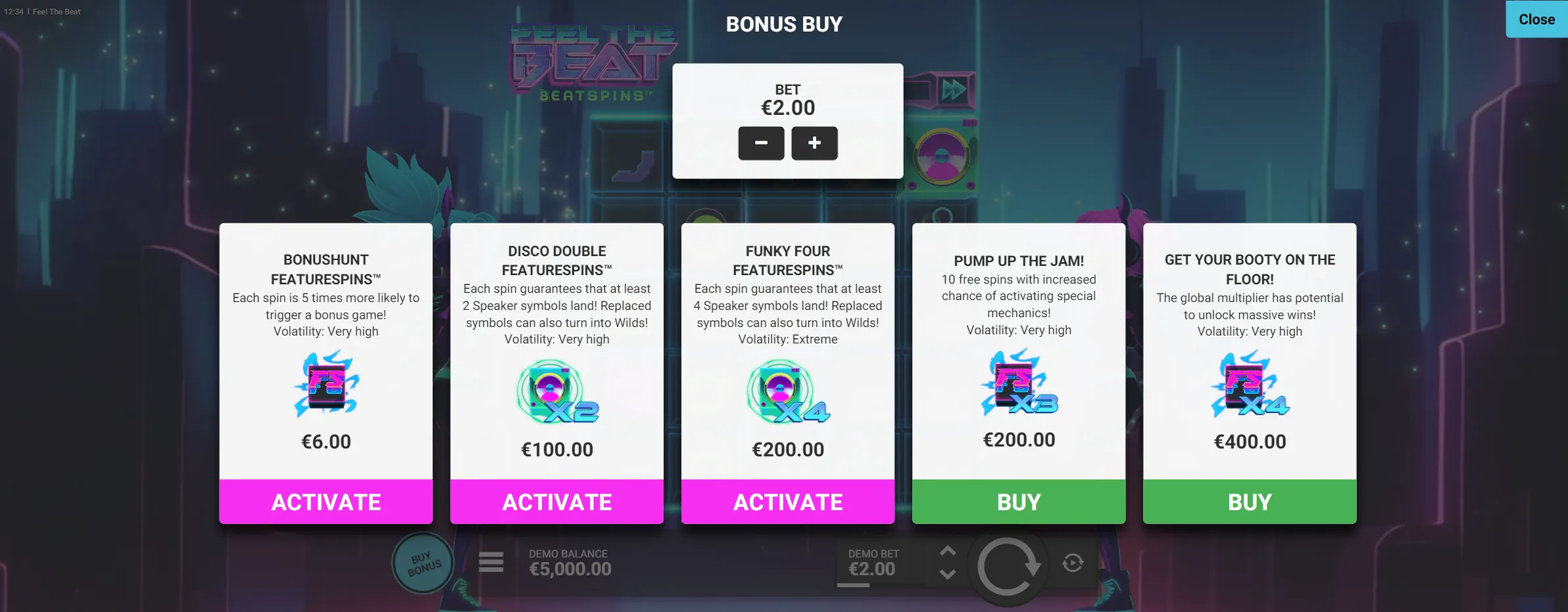 Bonus Buy Feature