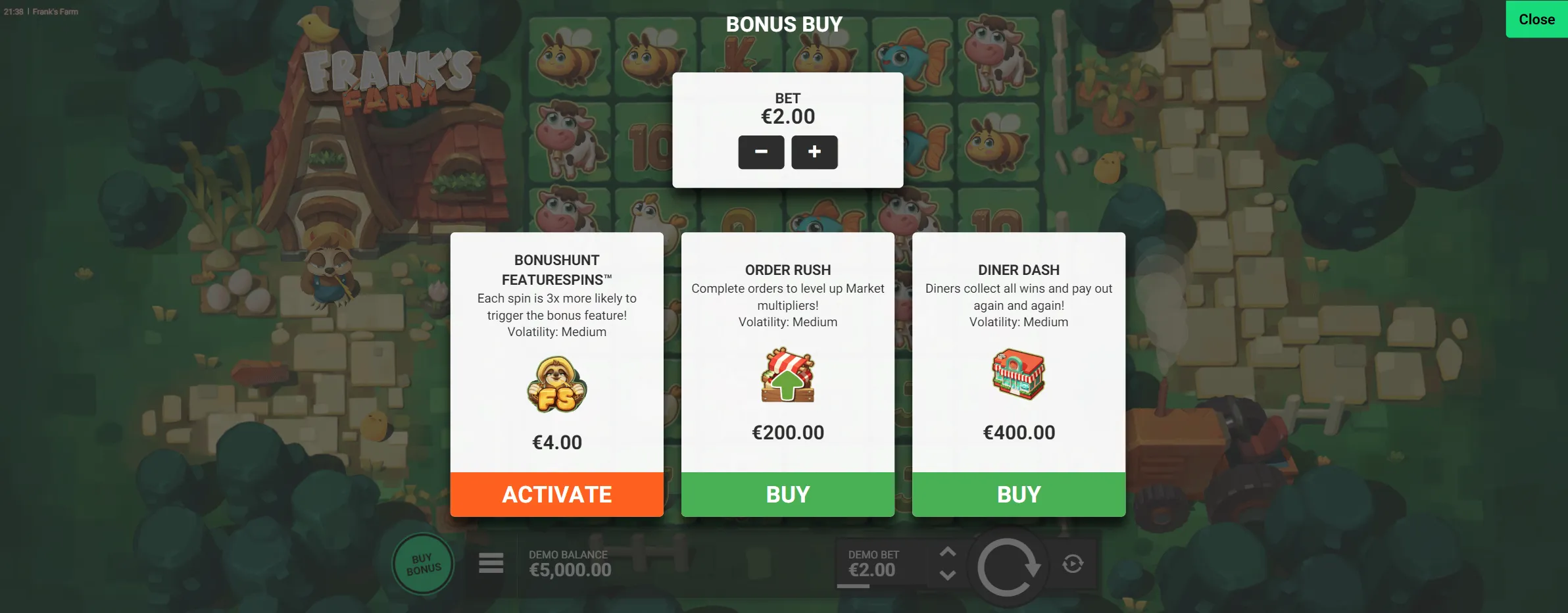 Bonus Buy Feature