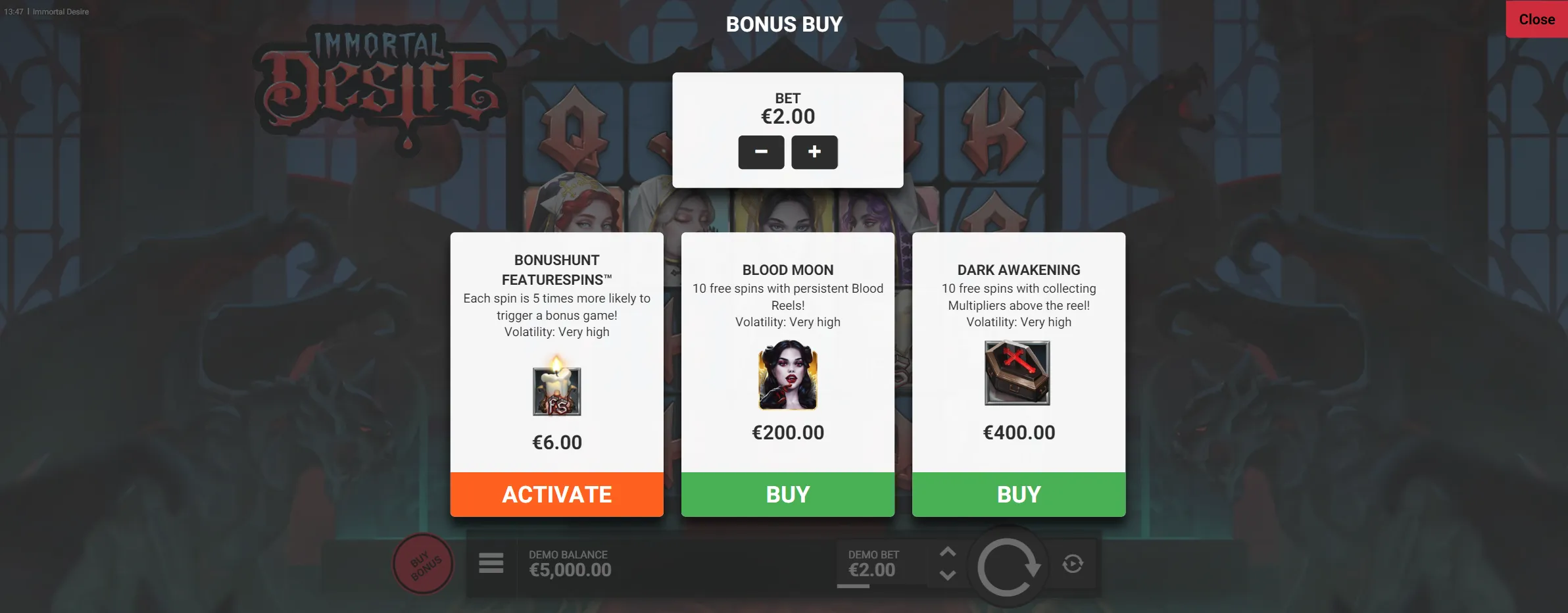 Bonus Buy Feature