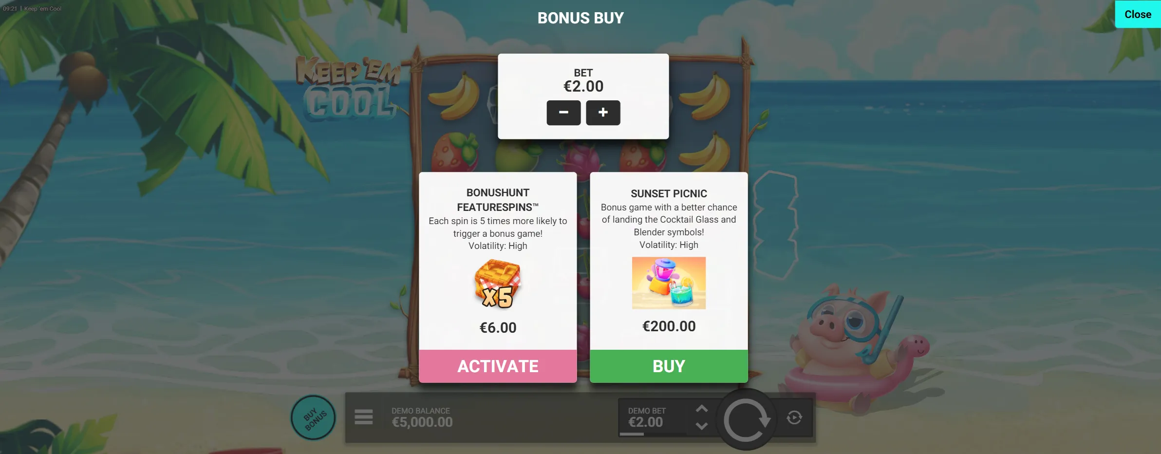 Bonus Buy Feature