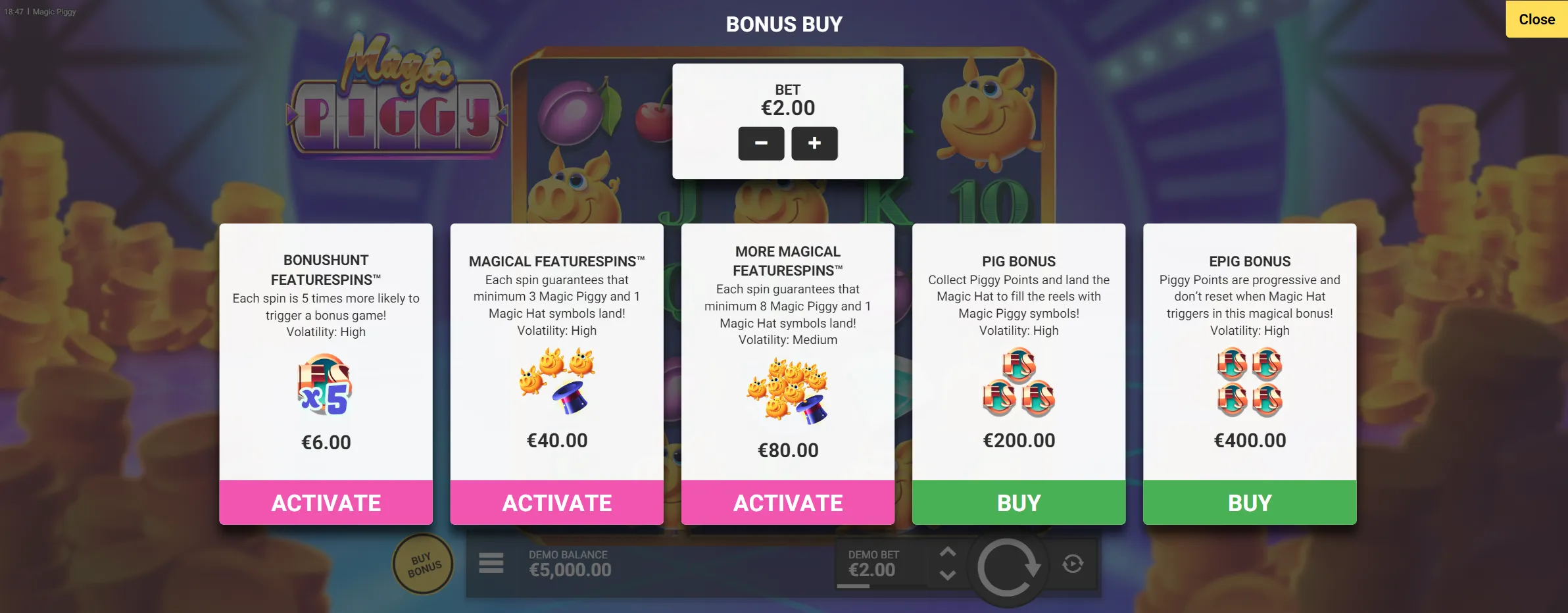 Bonus Buy Feature