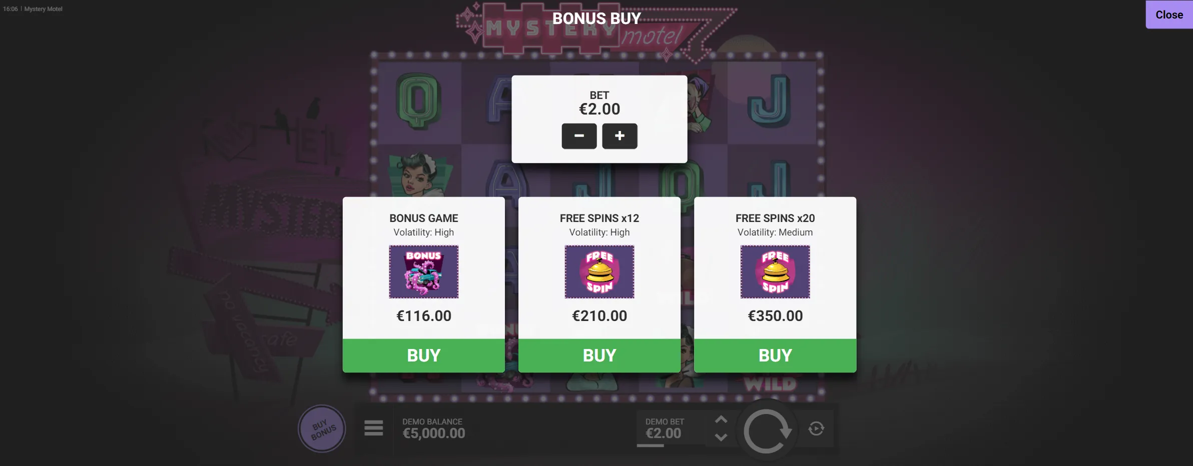 Bonus Buy Feature