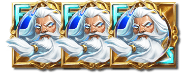Three FS scatter symbols from the Supreme Zeus Game Info