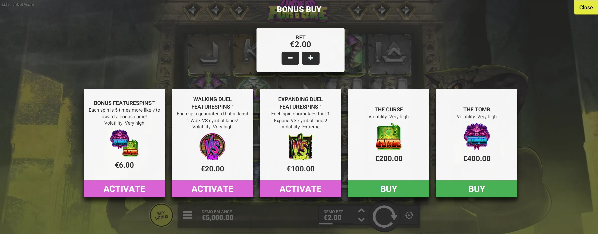 Bonus Buy Feature