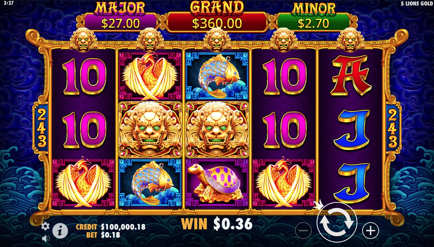 5 Lions Gold screenshot 1