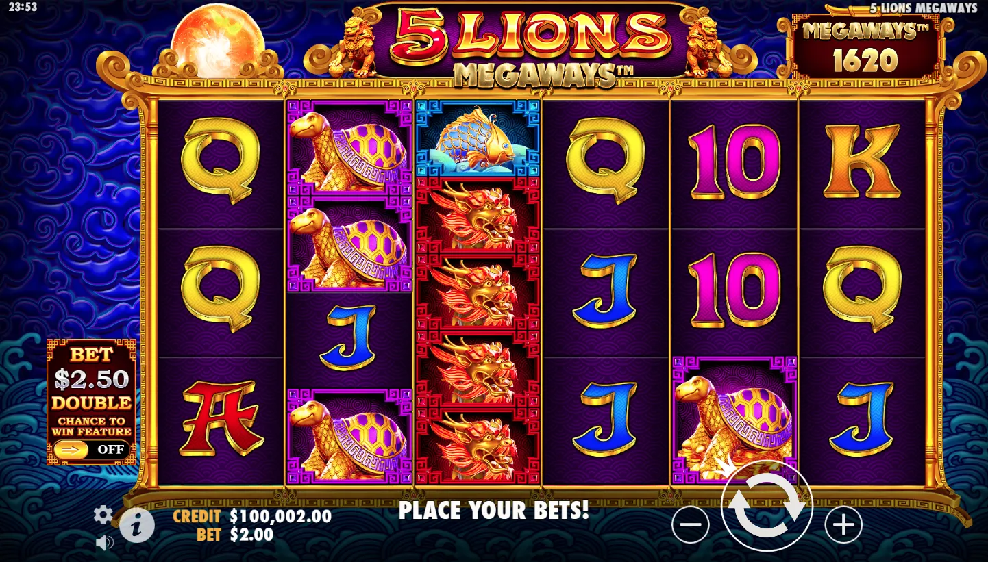 5 Lions Megaways screenshot 1