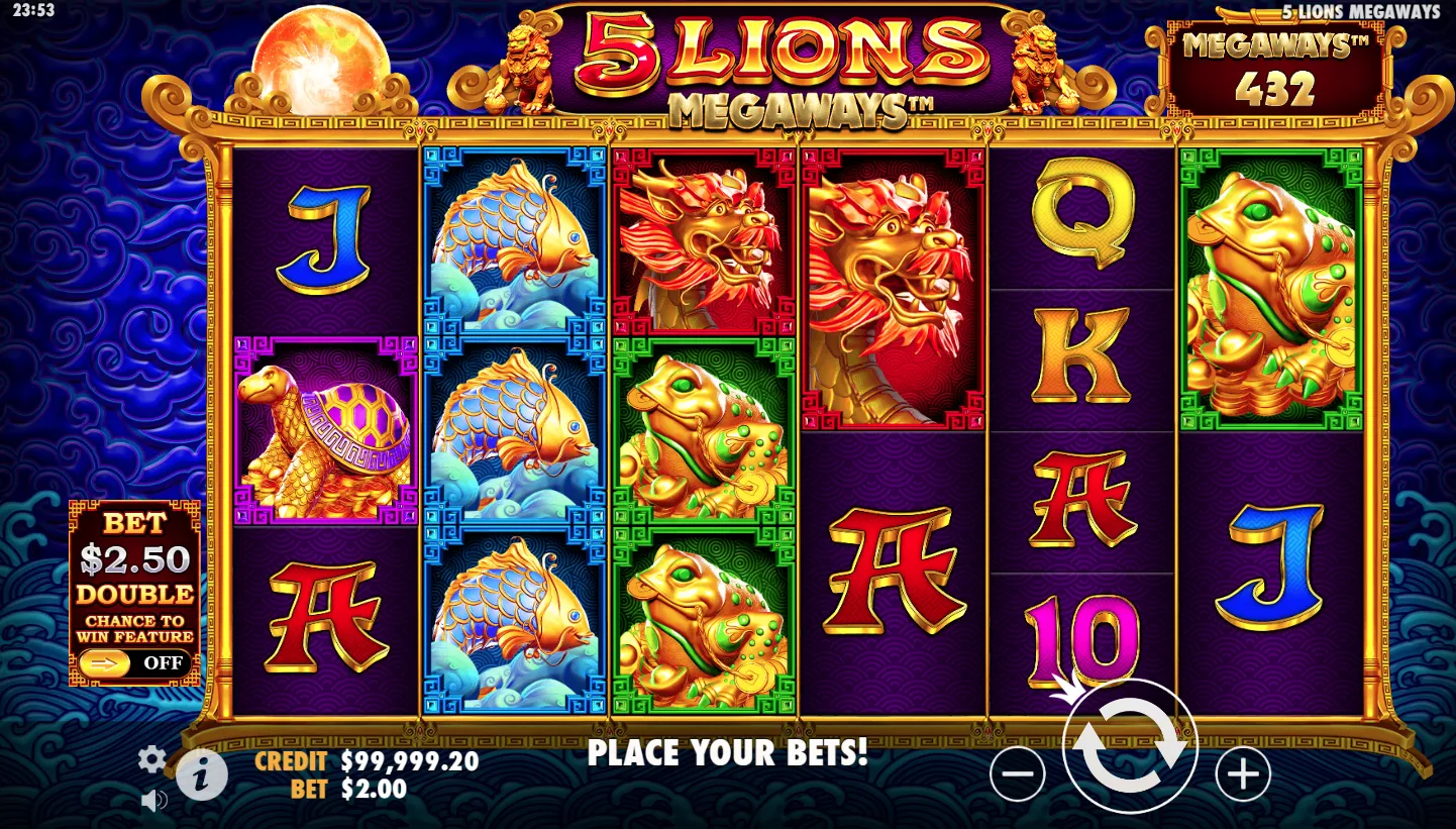 5 Lions Megaways screenshot 2