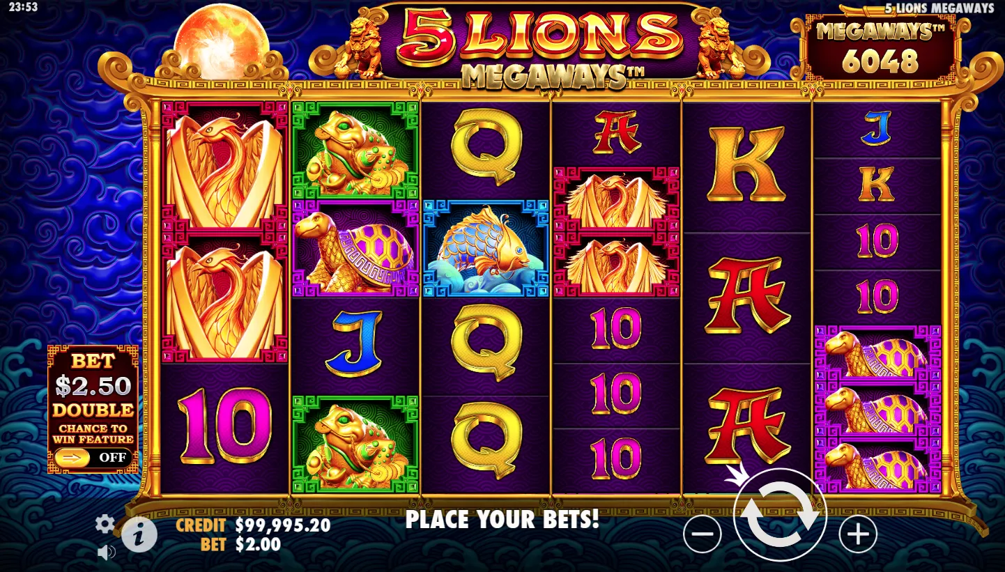 5 Lions Megaways screenshot 3