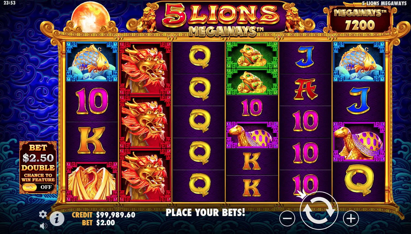 5 Lions Megaways screenshot 5