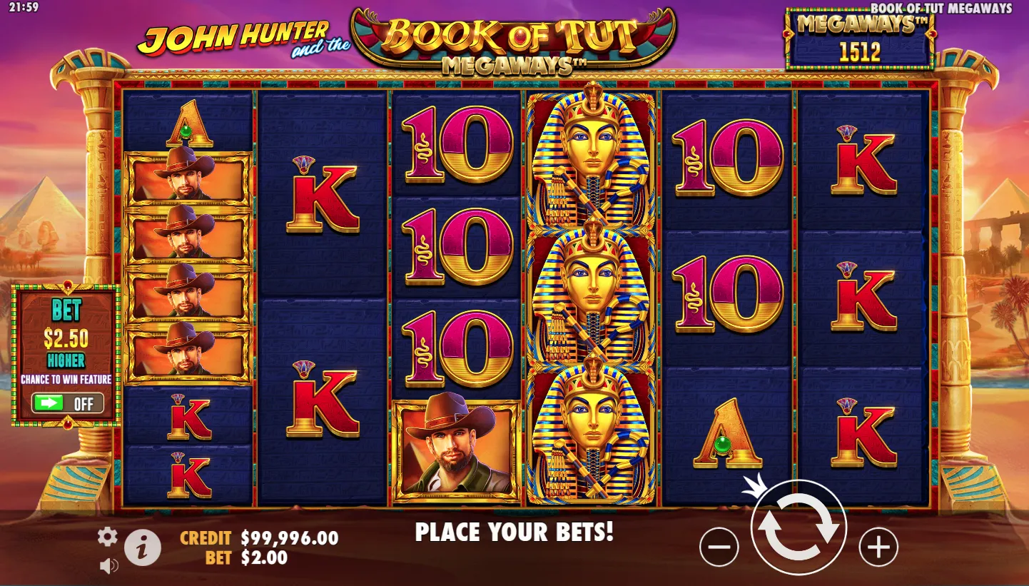 Book of Tut Megaways screenshot 1