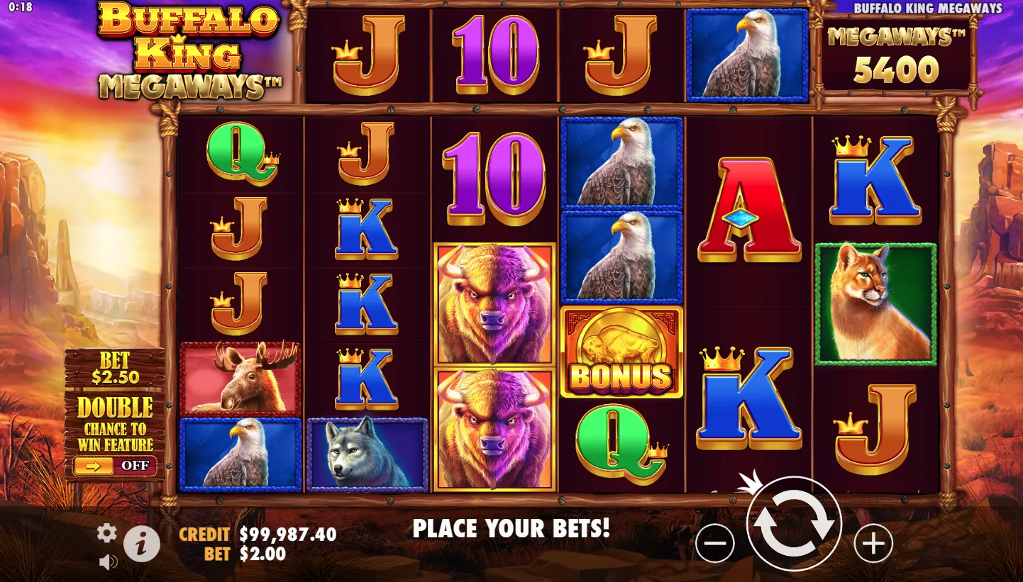 Buffalo King Megaways screenshot 4